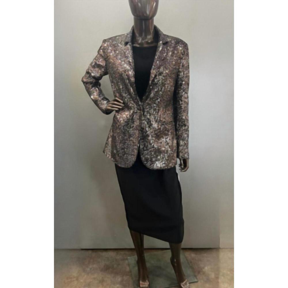 NEW INSIGHT sequin blazer in silver